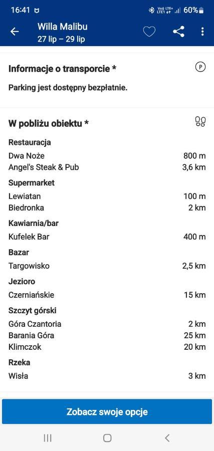 Willa Malibu Ustroń Esterno foto